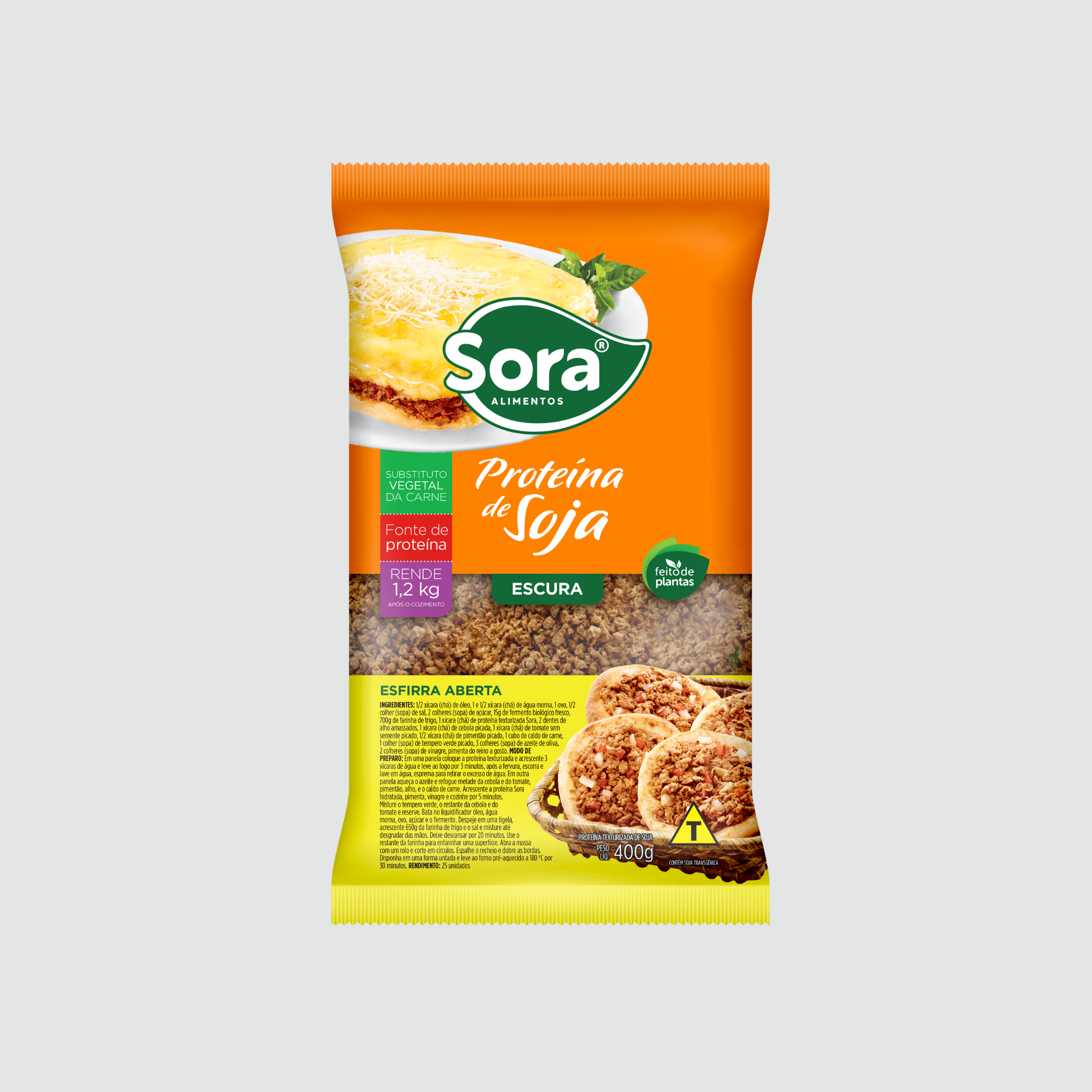 Proteína de Soja Escura 400g